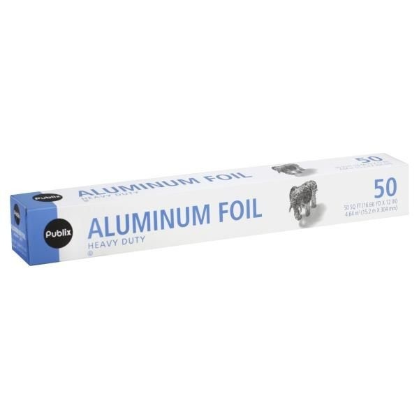 slide 1 of 1, Publix Heavy Duty Aluminum Foil, 50 ft