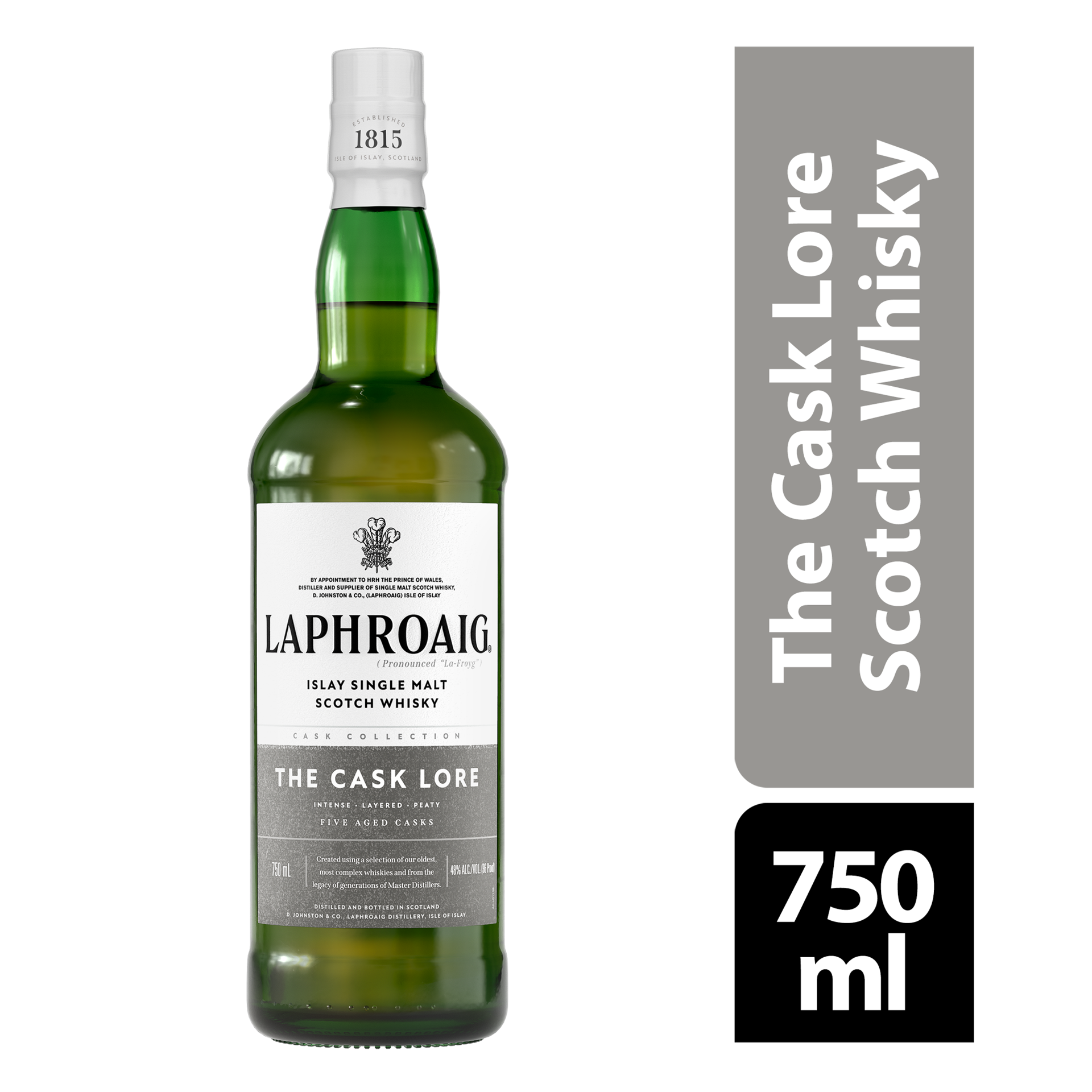 slide 1 of 2, Laphroaig Lore Islay Single Malt Scotch Whiskey, 750 ml