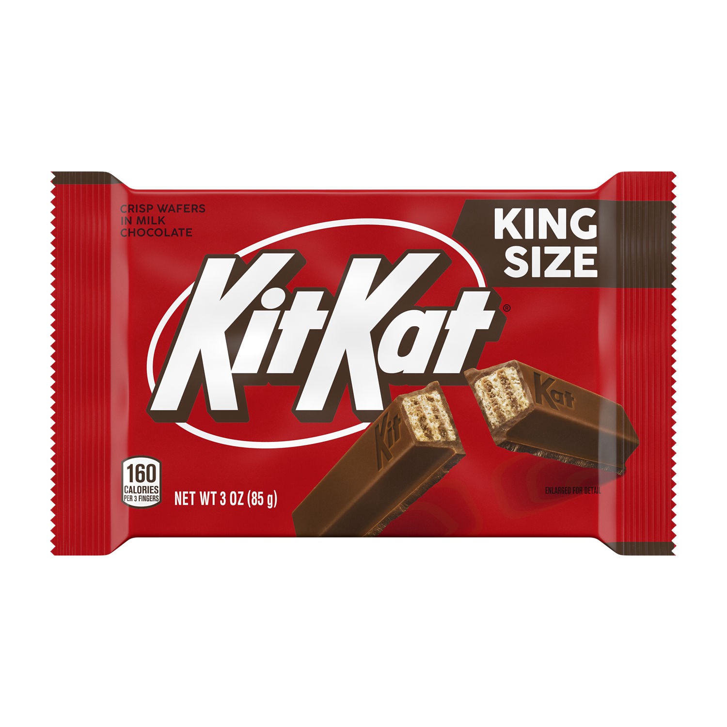 slide 1 of 1, KIT KAT Milk Chocolate Wafer King Size, Candy Bar, 3 oz, 3 oz