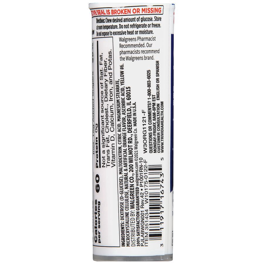 slide 4 of 5, Walgreens Glucose Tablets Orange, 10 ct