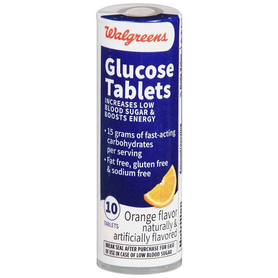 slide 1 of 5, Walgreens Glucose Tablets Orange, 10 ct