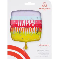 Anagram Round Foil Balloon, Smile, 17 in