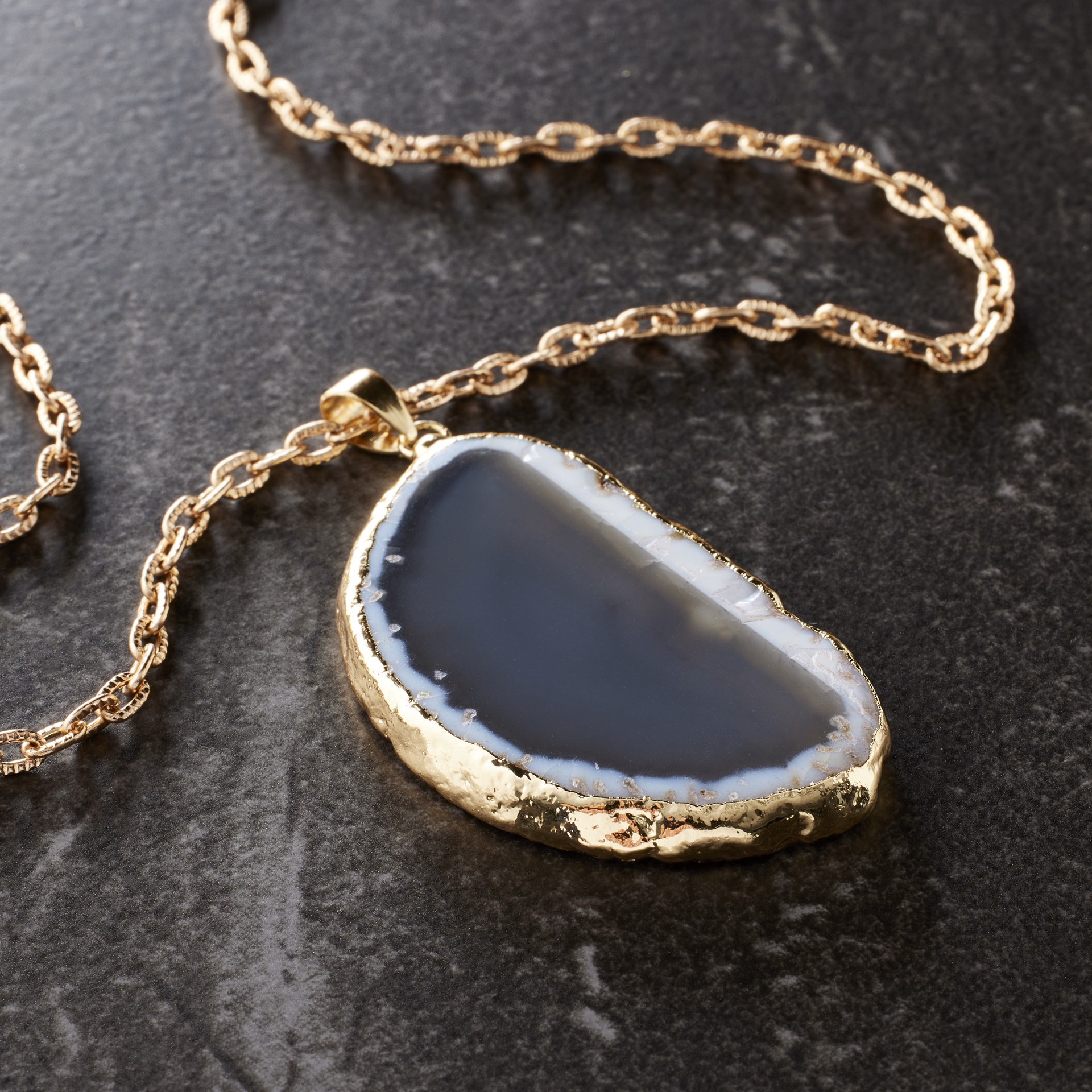 slide 3 of 3, Natural Teardrop Agate Pendant By Bead Landing, 30 ct; 40mm x 45 ct; 55mm