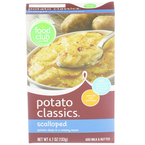 slide 1 of 1, Food Club Potato Classics - Scalloped, 4.7 oz