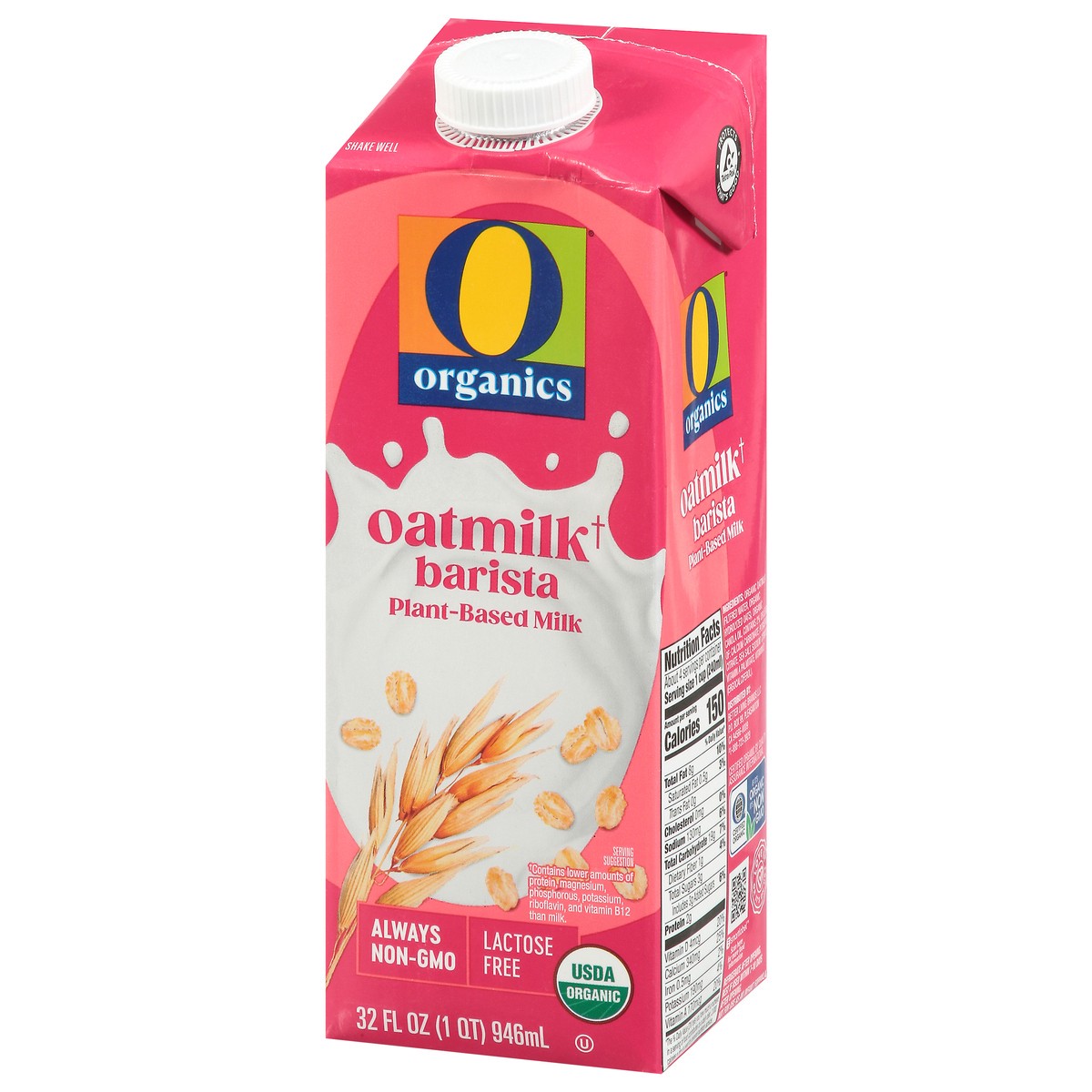 slide 3 of 4, O Organics Oatmilk Barista Unsweetened 32 Fz - 32 FZ, 32 fl oz