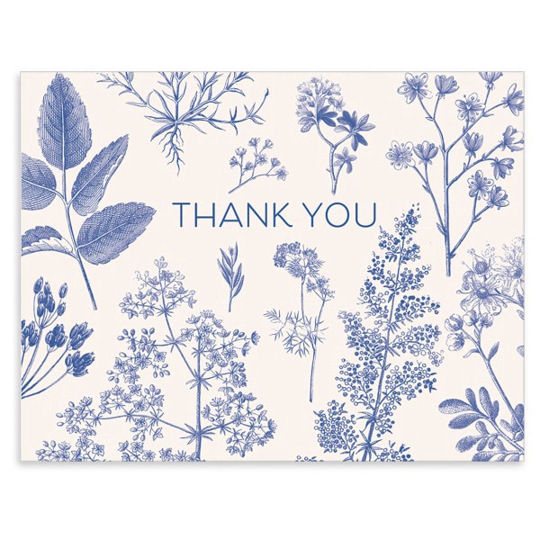 slide 3 of 6, Punch Studio Thank You Card Assortment, 5-1/2"" X 4-1/4"", Botanical Multiplier, Box Of 50 Cards, 50 ct