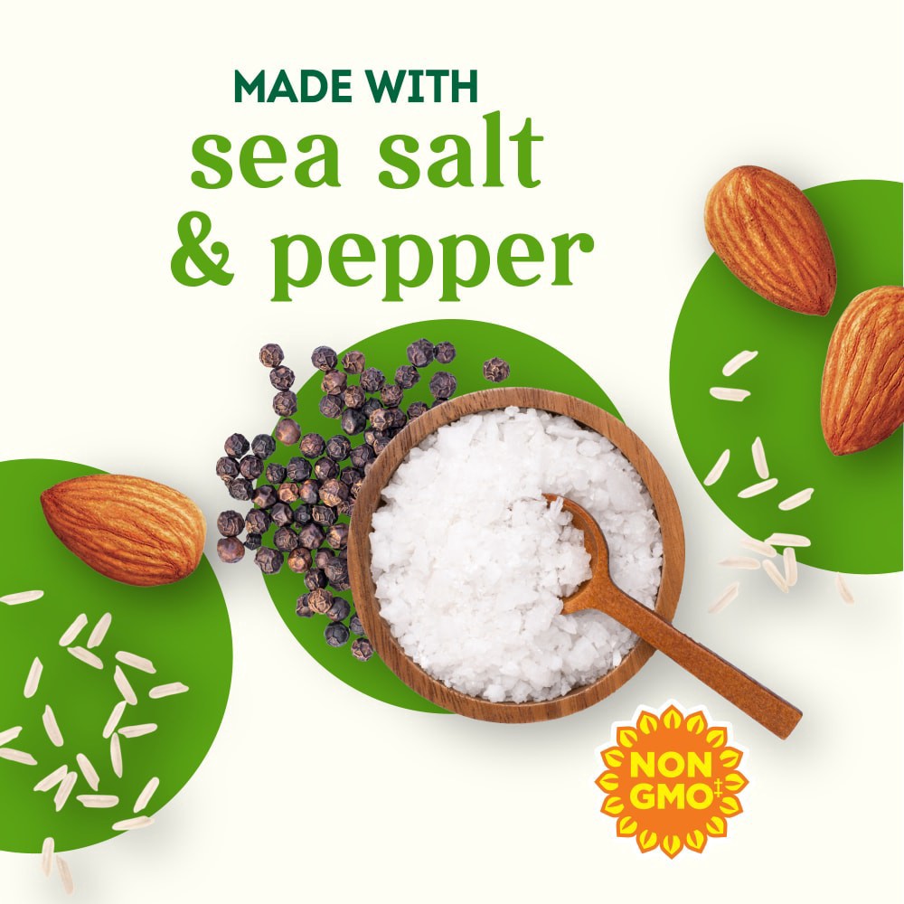 slide 5 of 5, Simple Truth Gluten Free Sea Salt & Pepper Almond Crackers, 3.5 oz