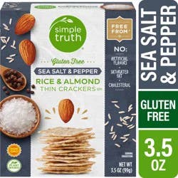 Simple Truth Gluten Free Sea Salt & Pepper Almond Crackers