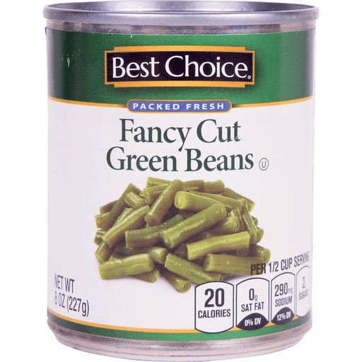 slide 1 of 1, Best Choice Cut Green Beans, 8 oz