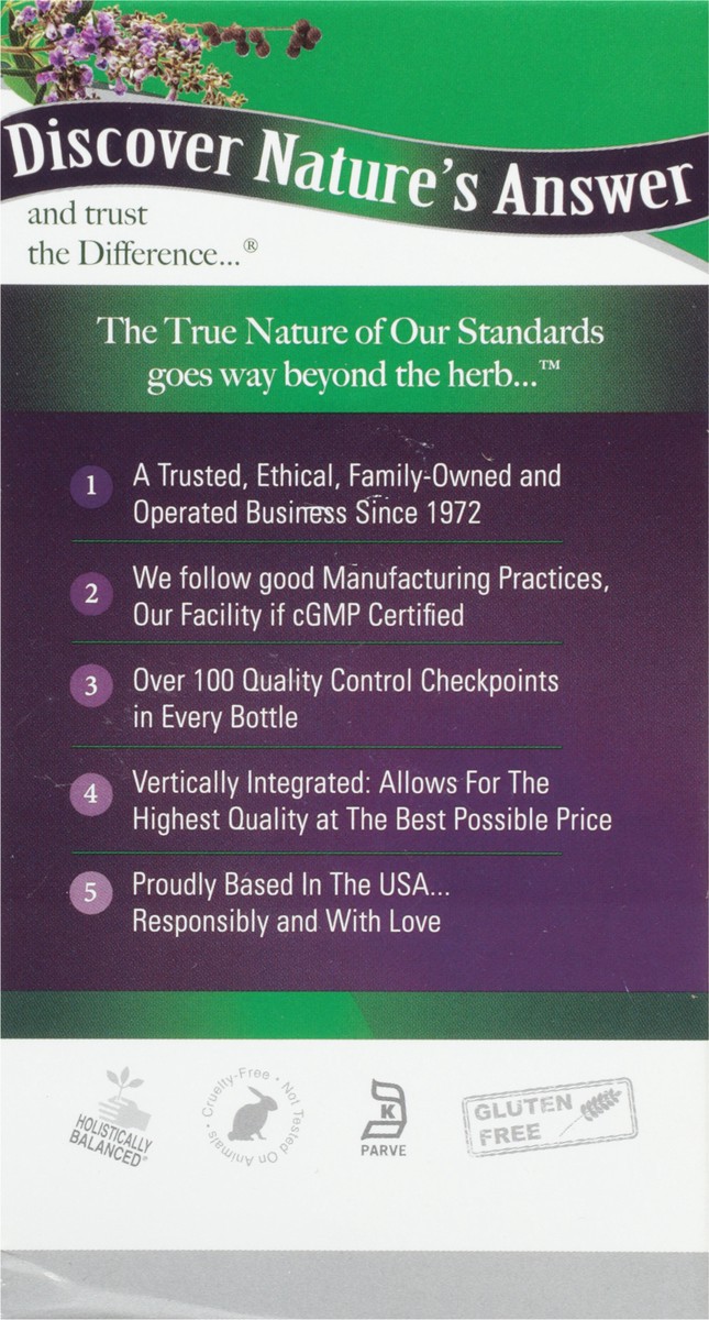 slide 6 of 9, Nature's Answer Vitex Agnus-Castus, 90 ct