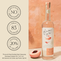 slide 9 of 19, Plume & Petal White Peach 750Ml, 750 ml