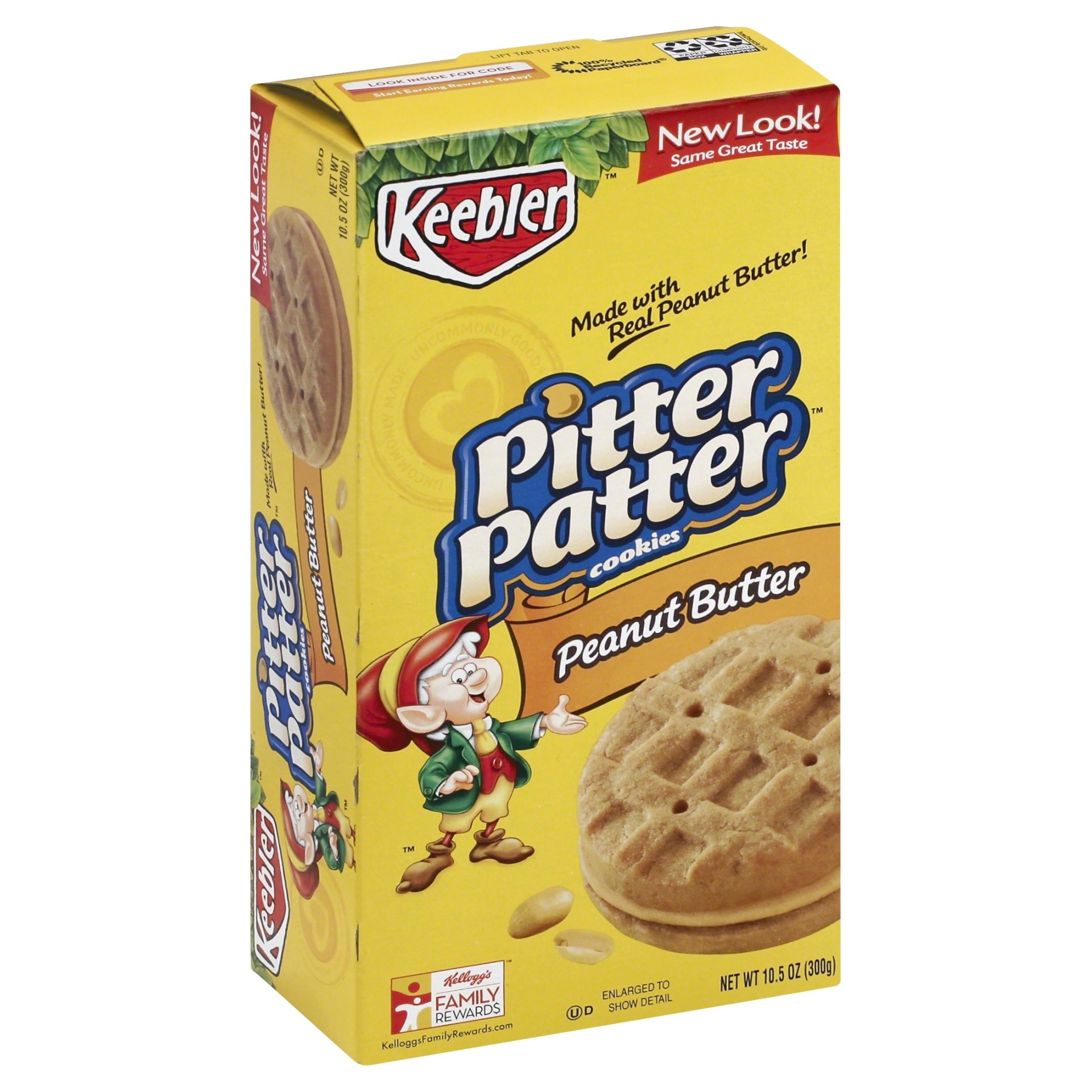 slide 1 of 7, Keebler Peanut Butter Pitter Patter Cookies, 10.5 oz