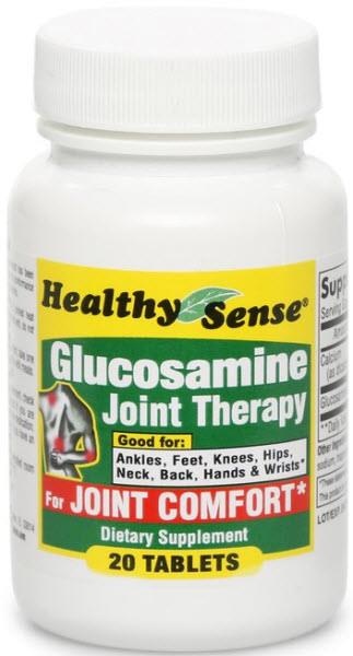 slide 1 of 1, Healthy Sense Glucosamine 500mg Tablets, 20 ct