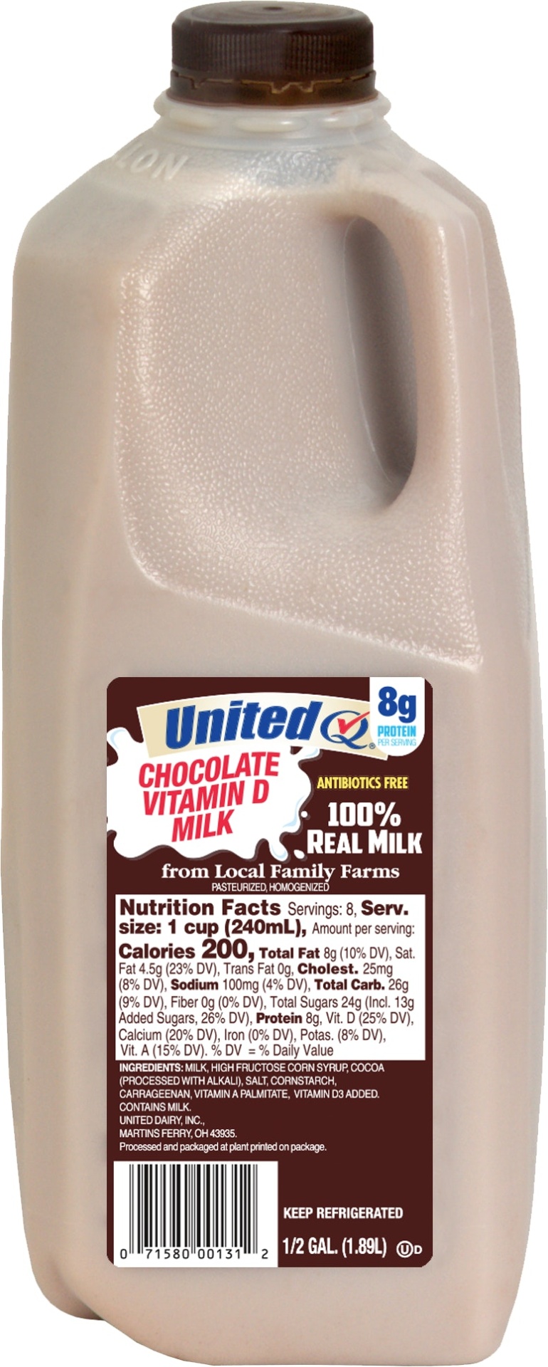 slide 1 of 1, United Choc Milk., 12 gal