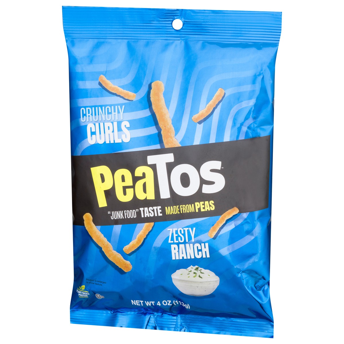 slide 3 of 9, Peatos Zesty Ranch Crunchy Curls, 4 oz