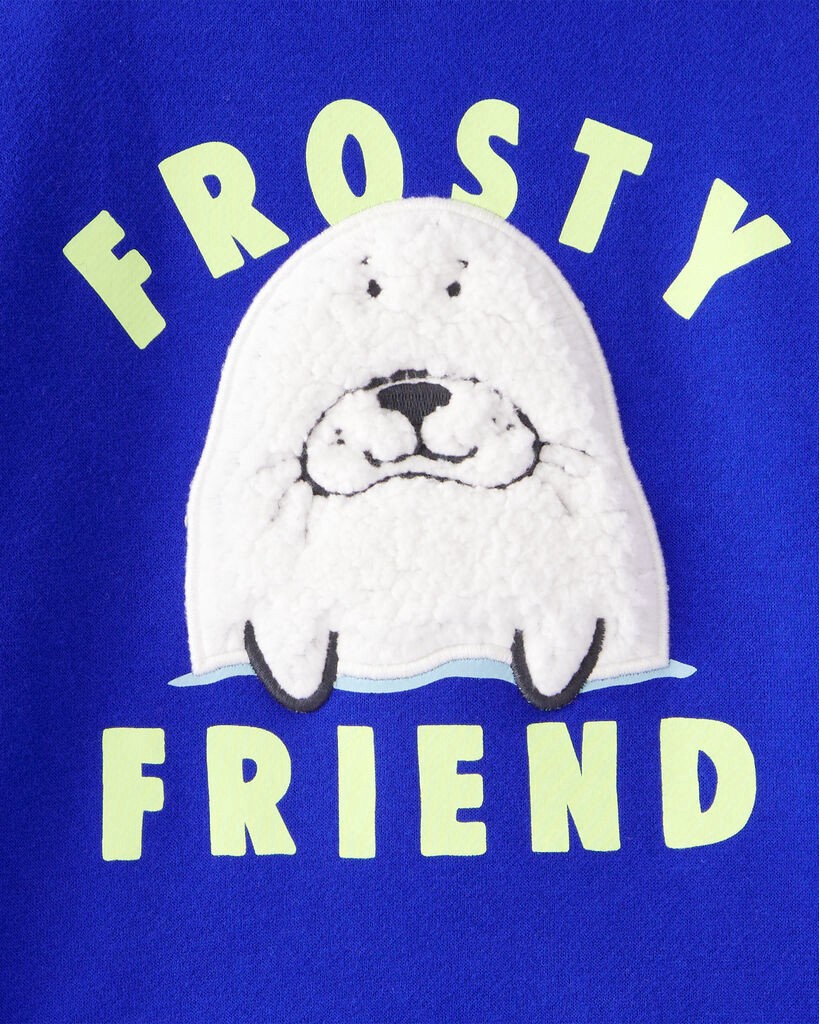 slide 2 of 3, Carter's Toddler Boy Seal Pullover Sweatshirt - Blue Sapphire 5T, 1 ct