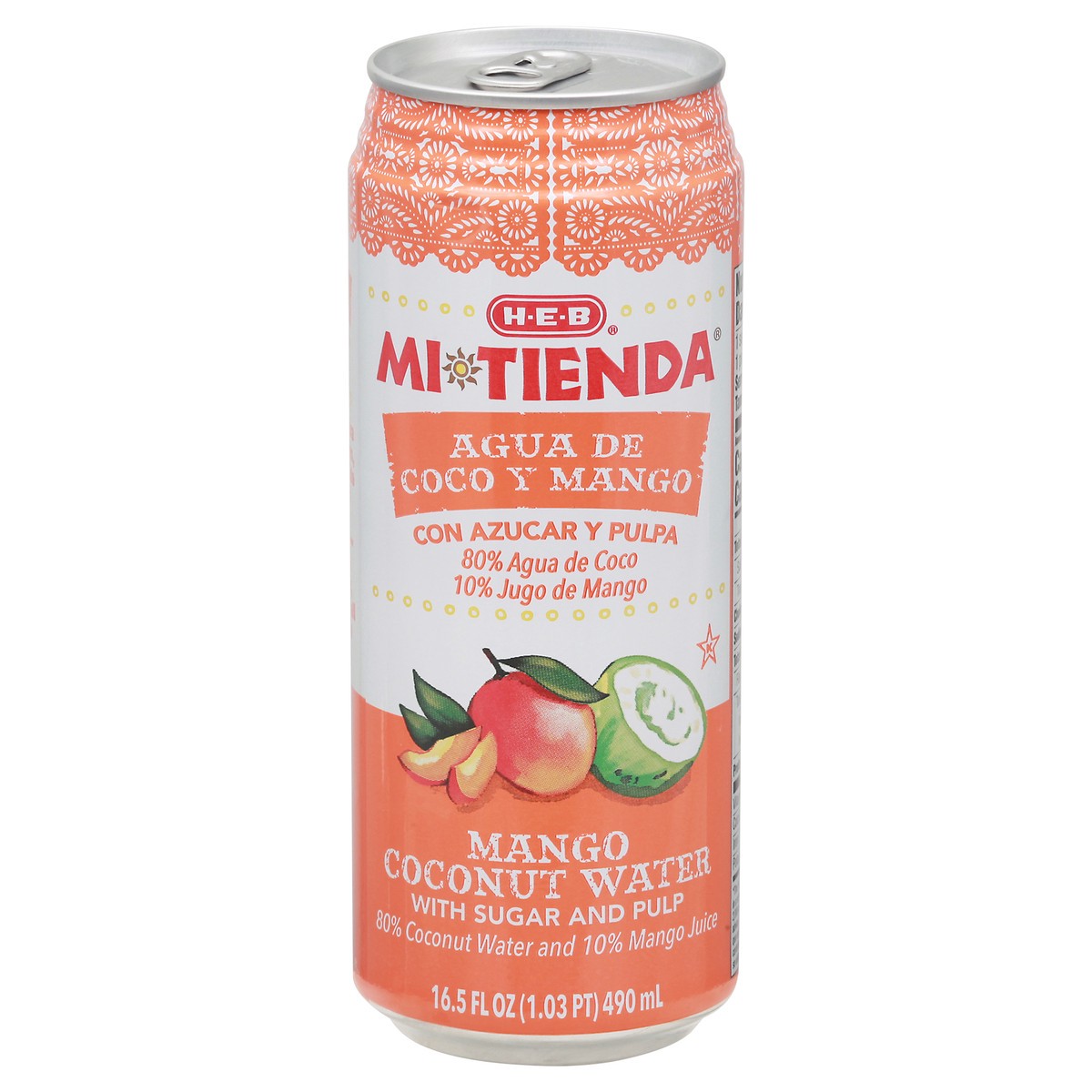 slide 9 of 12, Mi Tienda Mango Coconut Water with Pulp - 16.5 oz, 16.5 oz