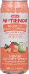 H-E-B Mi Tienda Mango Coconut Water with Sugar & Pulp