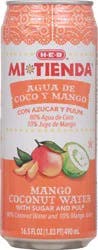 H-E-B Mi Tienda Mango Coconut Water with Sugar & Pulp