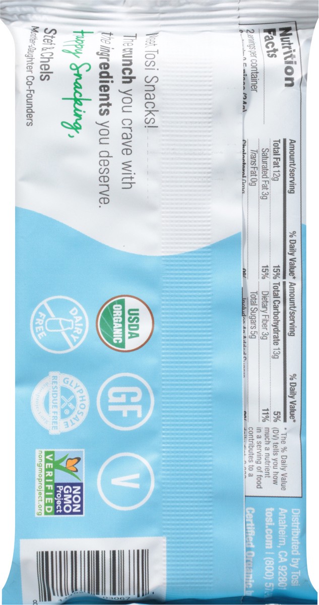 slide 9 of 12, Tosi Organic Crunchy Cashew Blueberry Snack Bar 2.4 oz, 2.4 oz