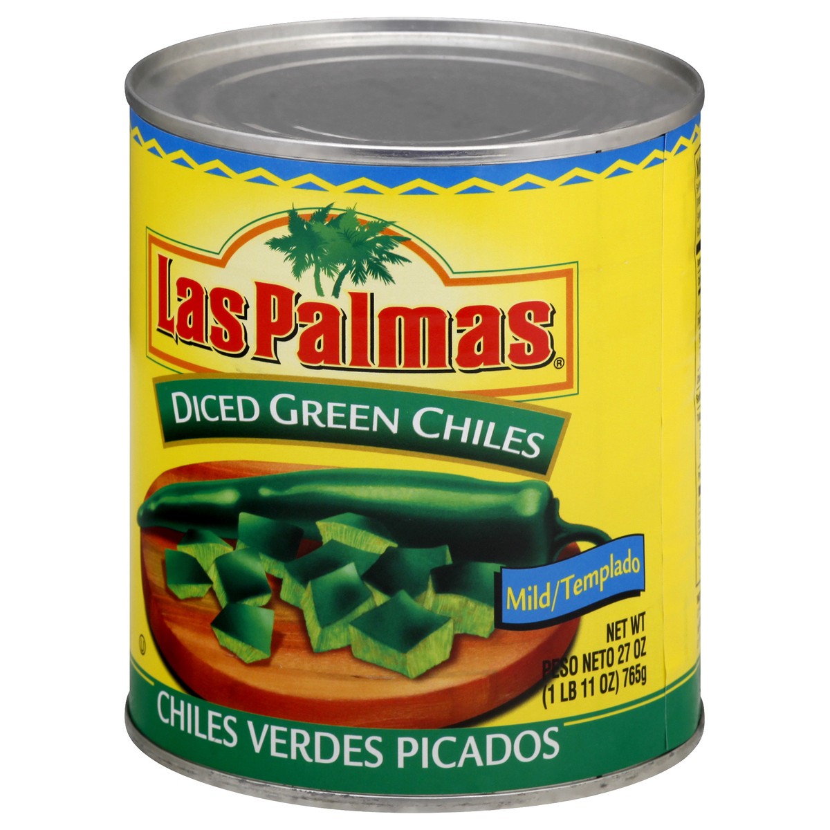 slide 8 of 13, Las Palmas Diced Mild Green Chiles 27 oz, 27 oz