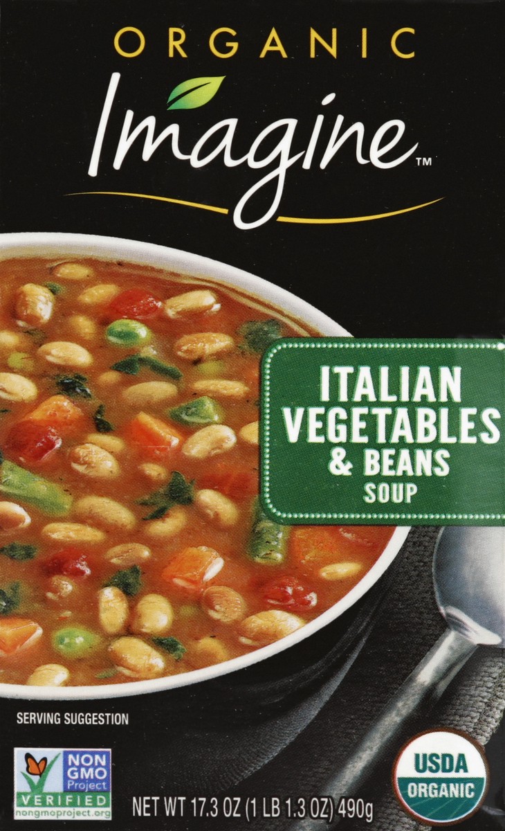 slide 4 of 4, Imagine Natural Creations Italian Vegetables and Beans Soup, 17.3 oz