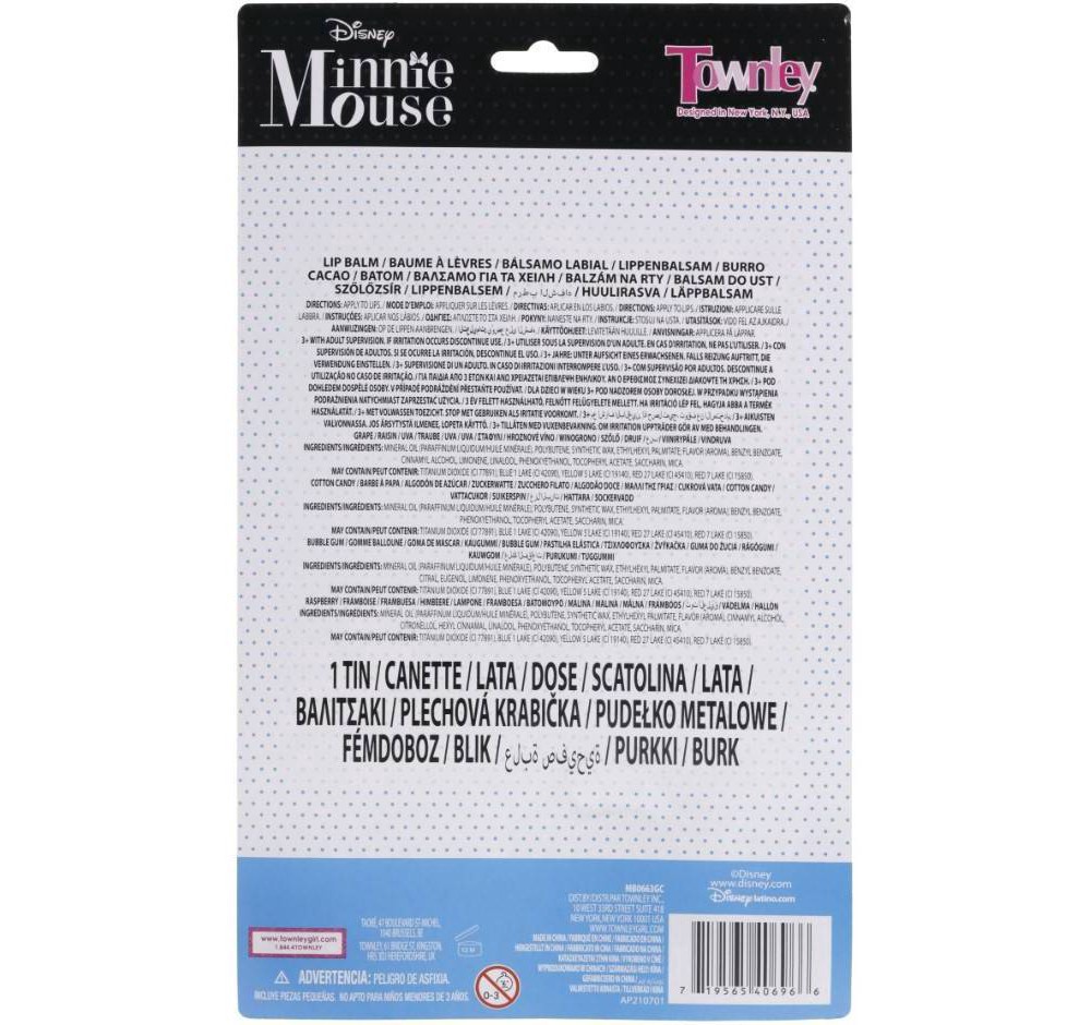 slide 3 of 4, Disney Minnie Mouse Lip Balm with Tin 4 Pack, 4 ct