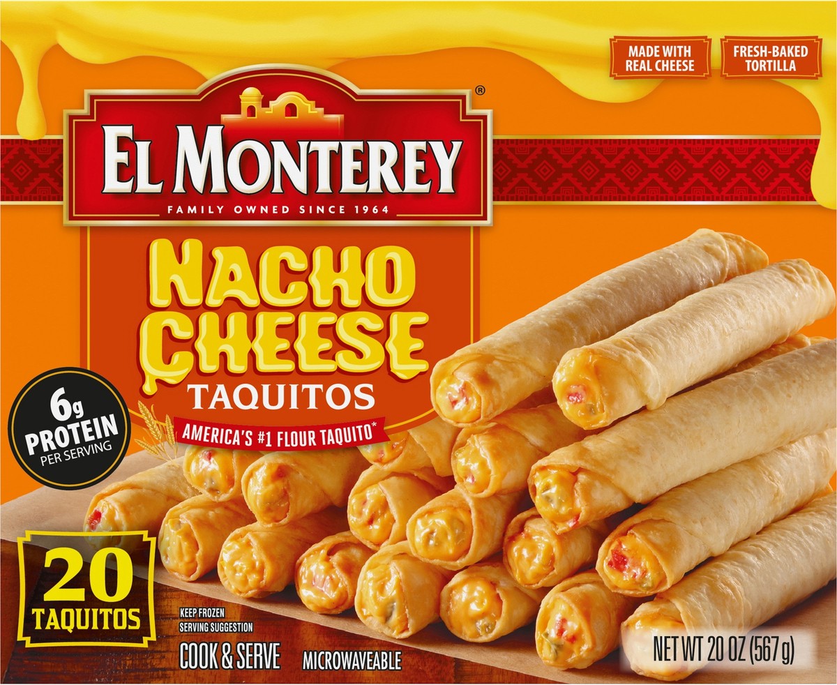 slide 1 of 9, El Monterey Taquitos, 20 ct