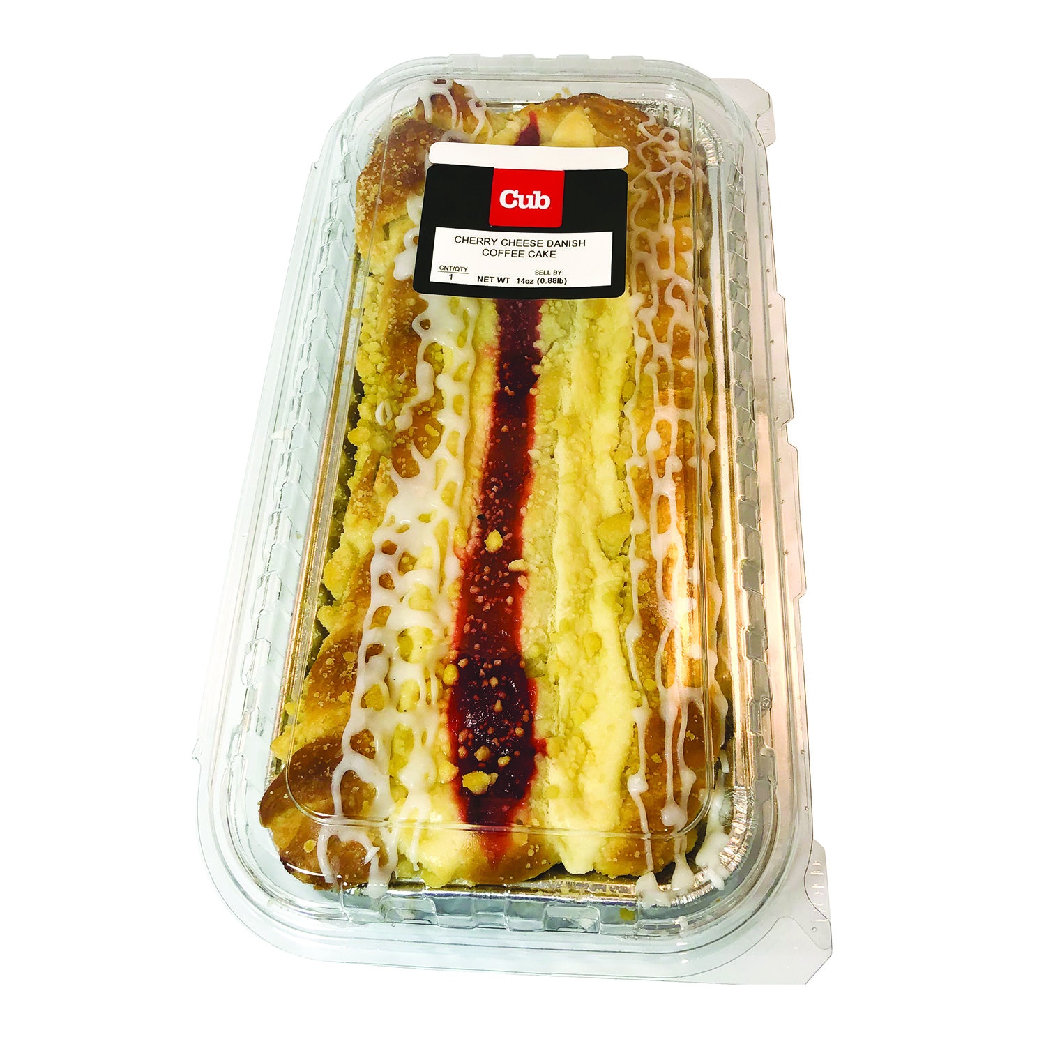 slide 1 of 1, Cub Bakery Cherry Cheese Danish Coffee Cake 14 Oz, 1 Each, 1 ct