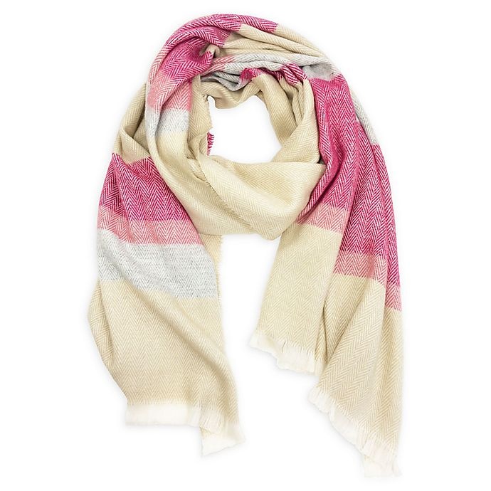 slide 1 of 2, Isaac Mizrahi Herr Blanket Scarf - Pebble, 1 ct