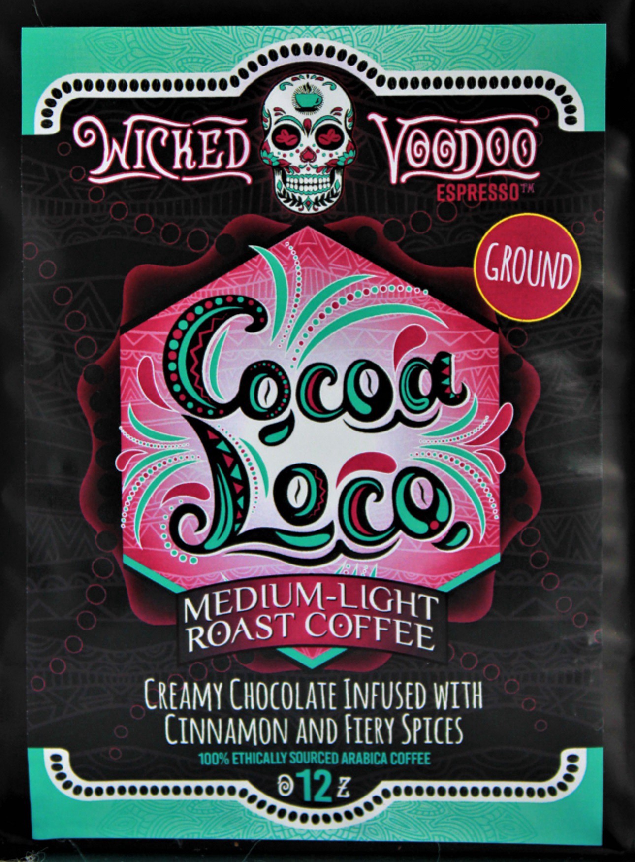 slide 1 of 1, Wicked Voodoo Coffee - Cocoa Loco Ground Spicy Choc - 12 oz, 12 oz