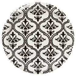 Damask Dots Round Plate - 7