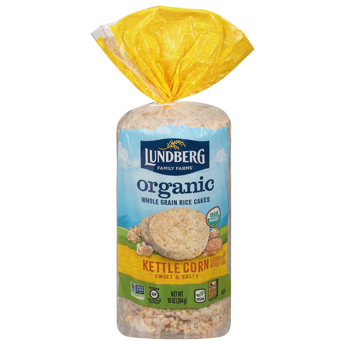 slide 1 of 12, Lundberg Family Farms Sweet & Salty Kettle Corn Whole Grain Organic Rice Cakes 10 oz, 10 oz