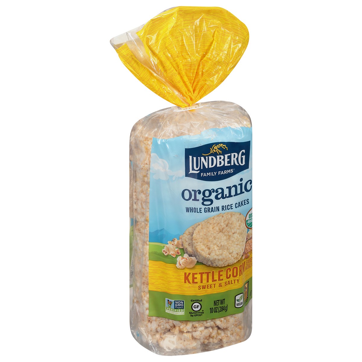 slide 8 of 12, Lundberg Family Farms Sweet & Salty Kettle Corn Whole Grain Organic Rice Cakes 10 oz, 10 oz