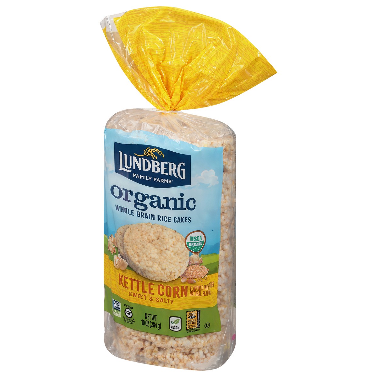 slide 5 of 12, Lundberg Family Farms Sweet & Salty Kettle Corn Whole Grain Organic Rice Cakes 10 oz, 10 oz