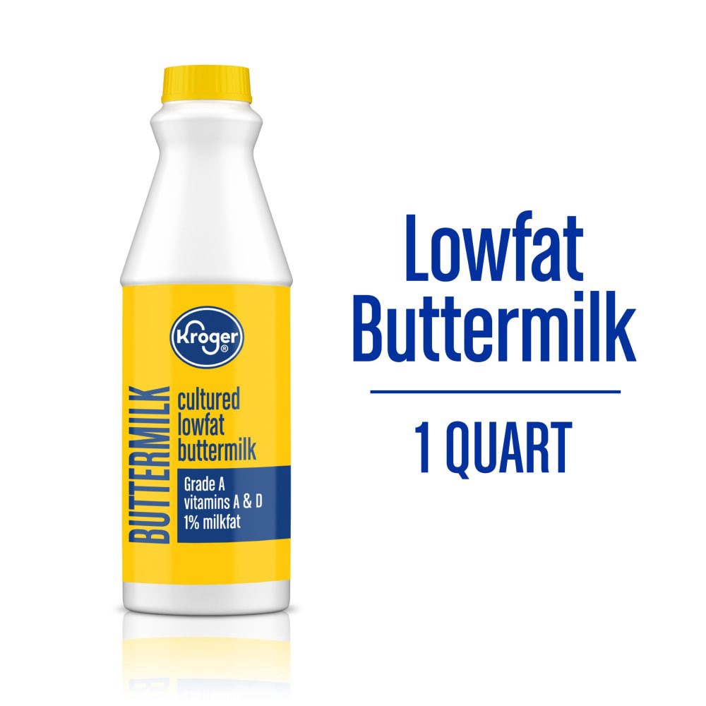 slide 3 of 5, Kroger Cultured Low Fat Buttermilk, 1 qt