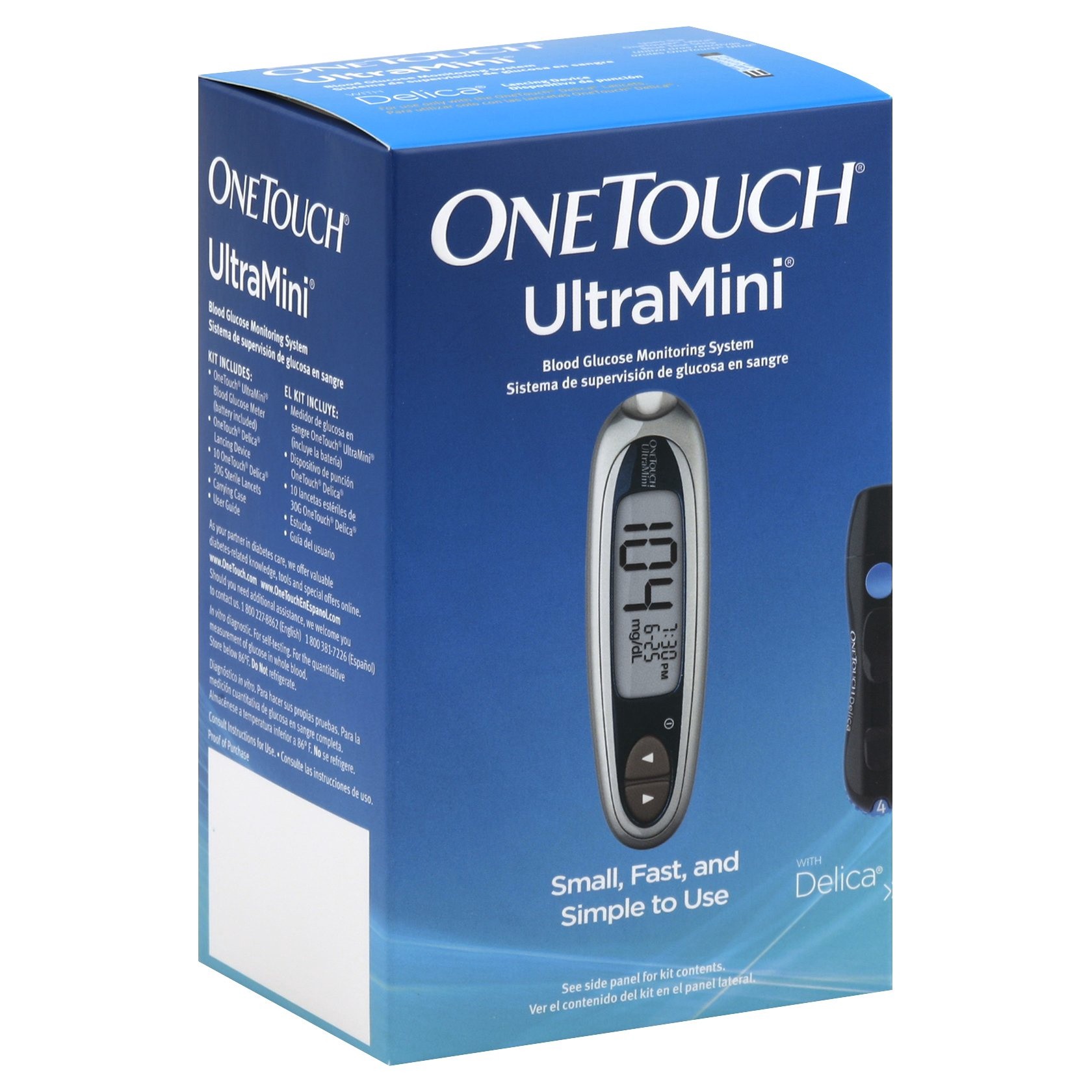 slide 1 of 5, OneTouch UltraMini Glucose Monitoring System, 1 ct