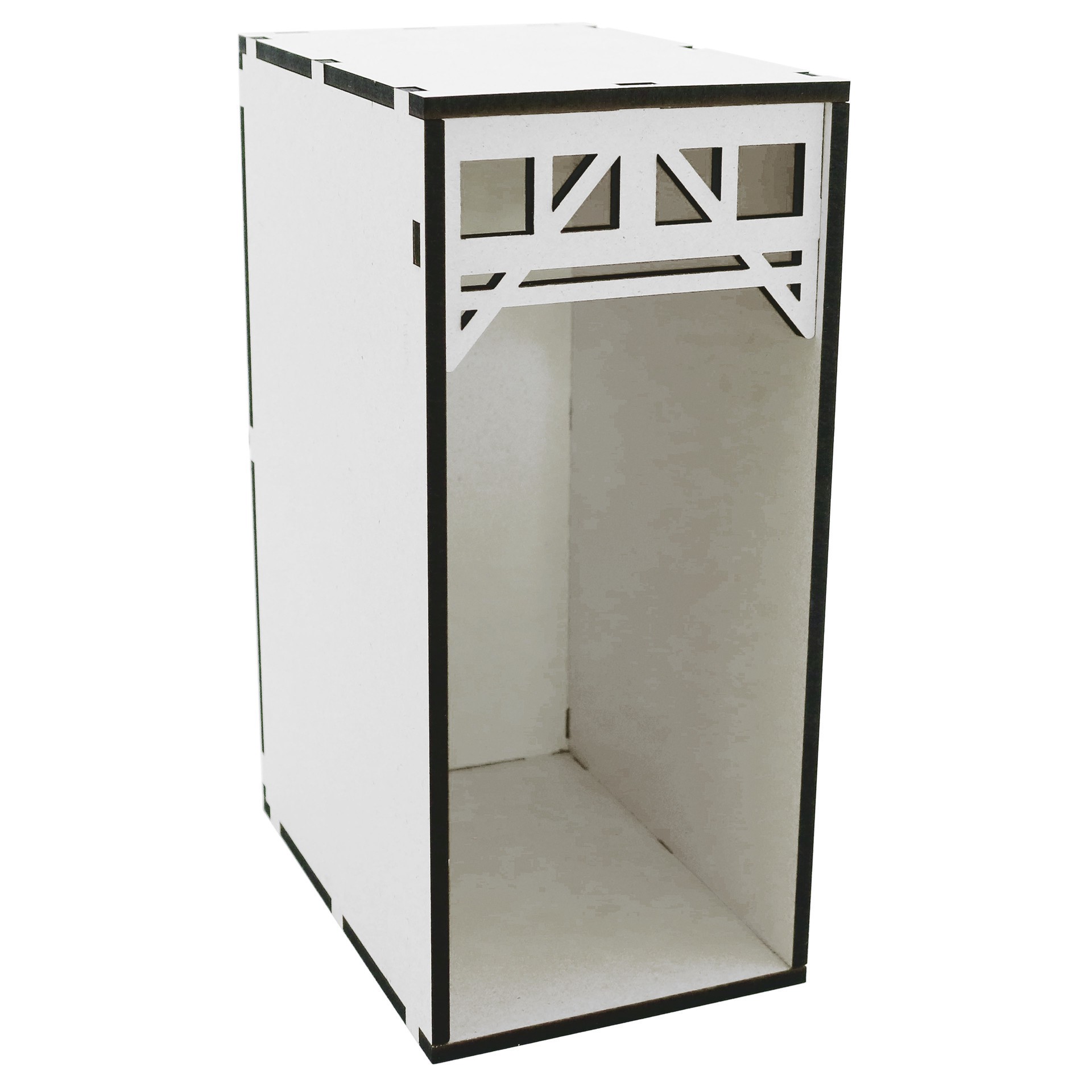 slide 2 of 3, 9" White Book Nook Diorama Kit By Make Market, 4 in x 6 in x 9 in