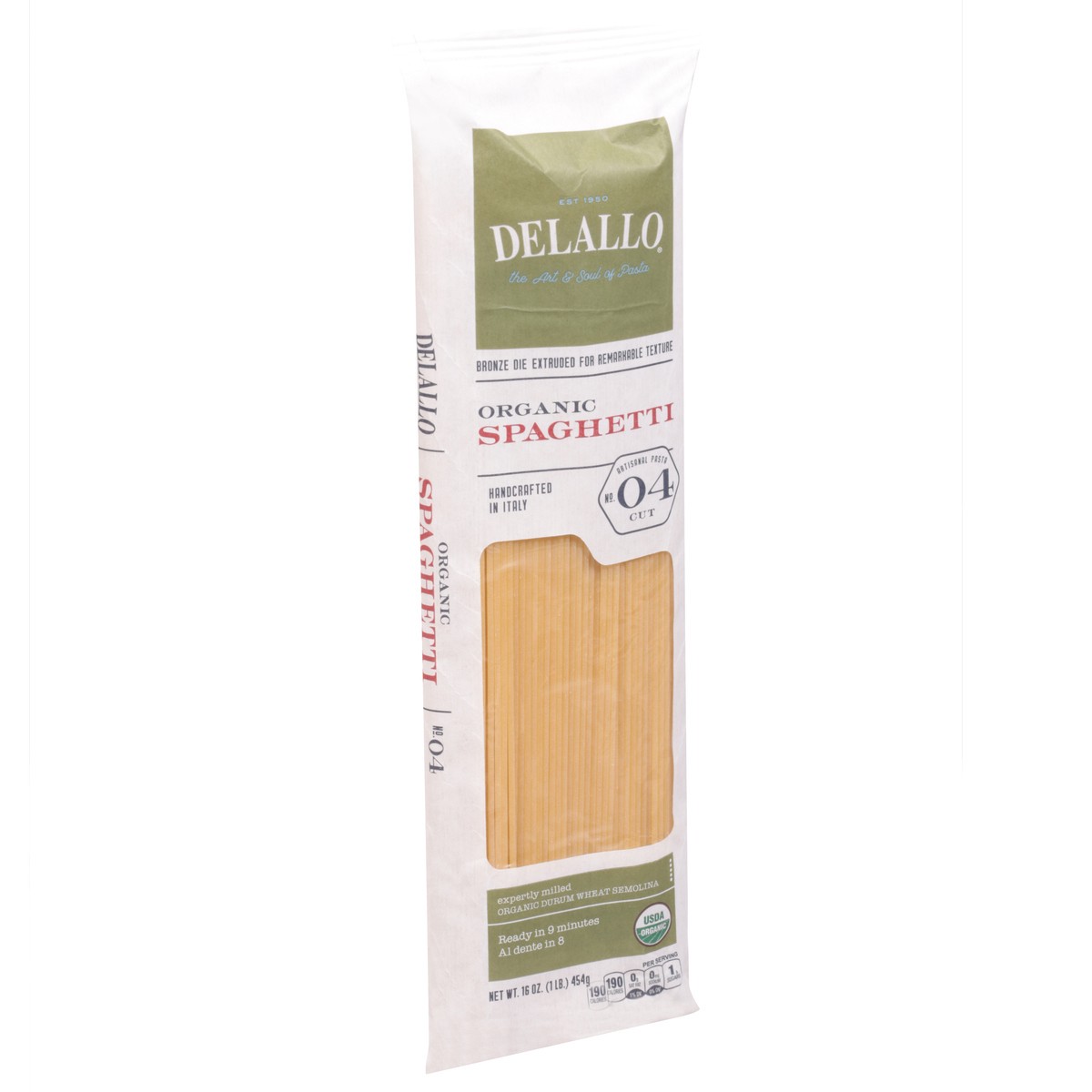 slide 8 of 11, DeLallo Organic Spaghetti, 16 oz