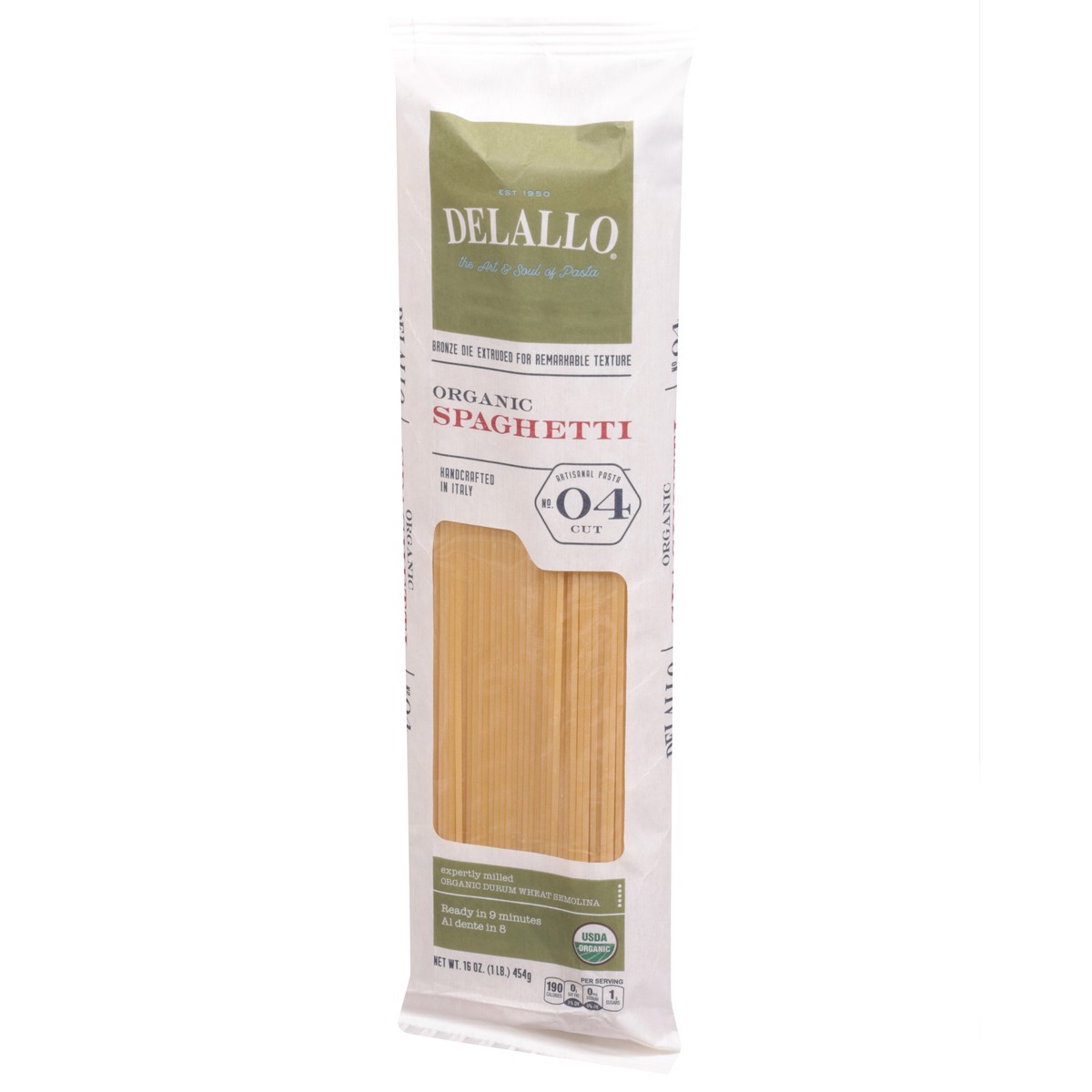 slide 5 of 11, DeLallo Organic Spaghetti, 16 oz
