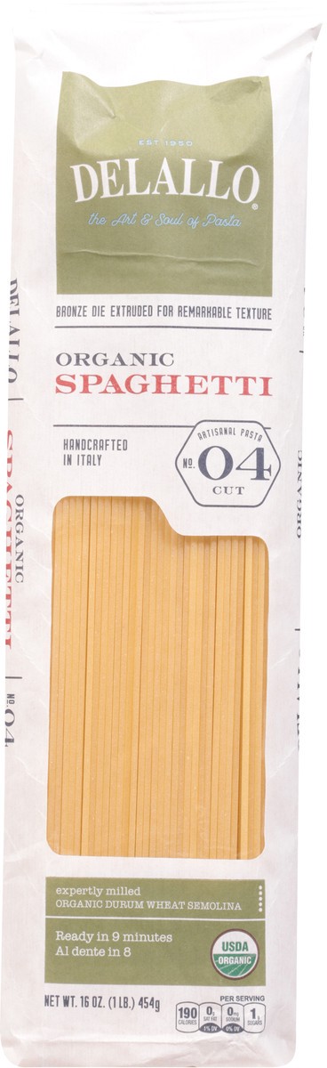 slide 7 of 11, DeLallo Organic Spaghetti, 16 oz