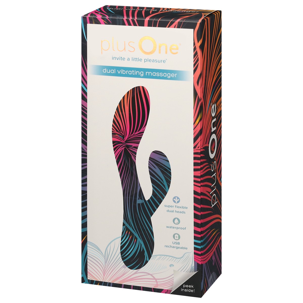 slide 8 of 9, plusOne Dual Vibrating Massager 1 ea, 1 ct