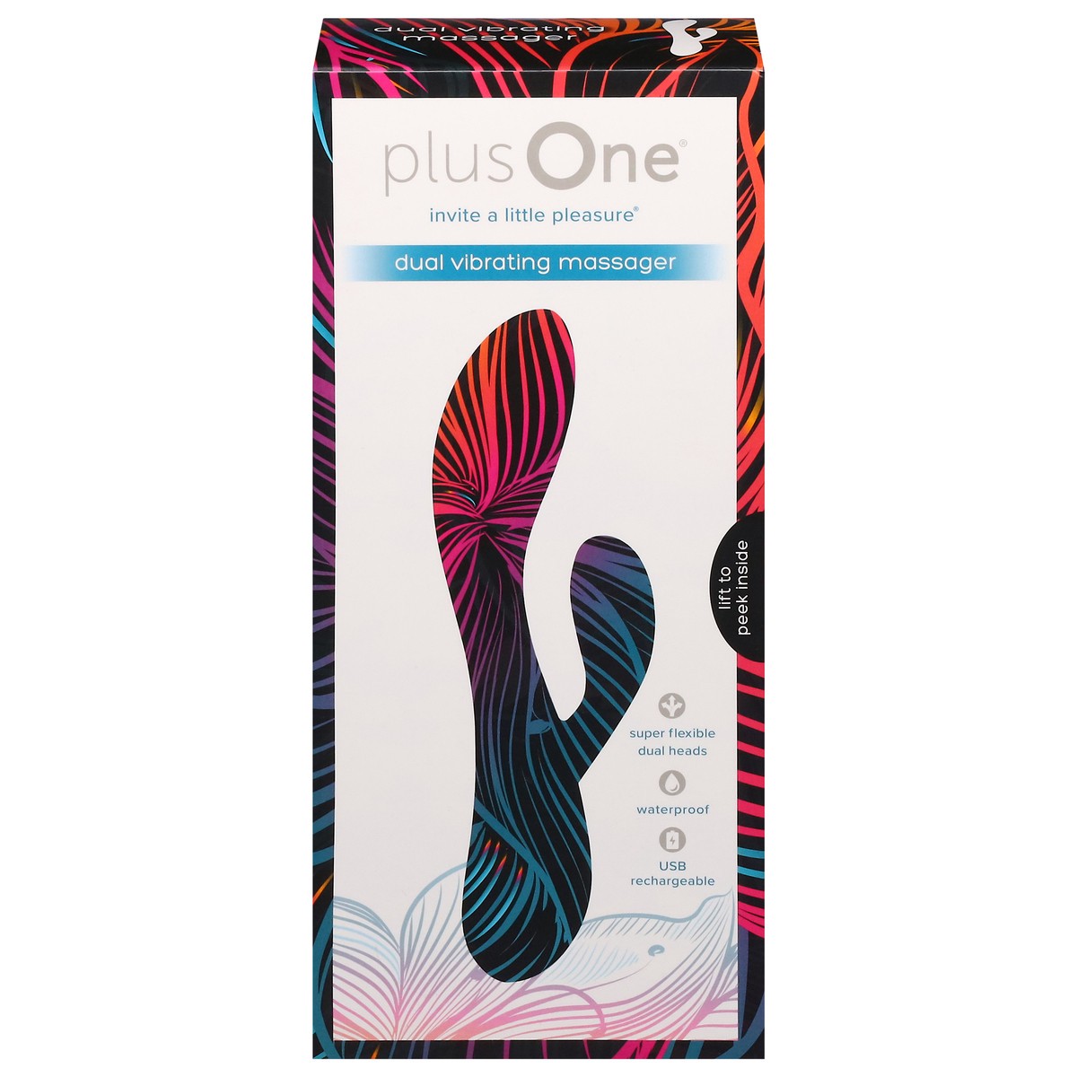 slide 1 of 9, plusOne Dual Vibrating Massager 1 ea, 1 ct