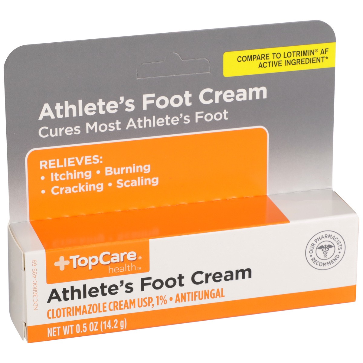 slide 9 of 11, TopCare Athlete'S Foot Clotrimazole Usp 1% - Antifungal Cream, 0.5 oz