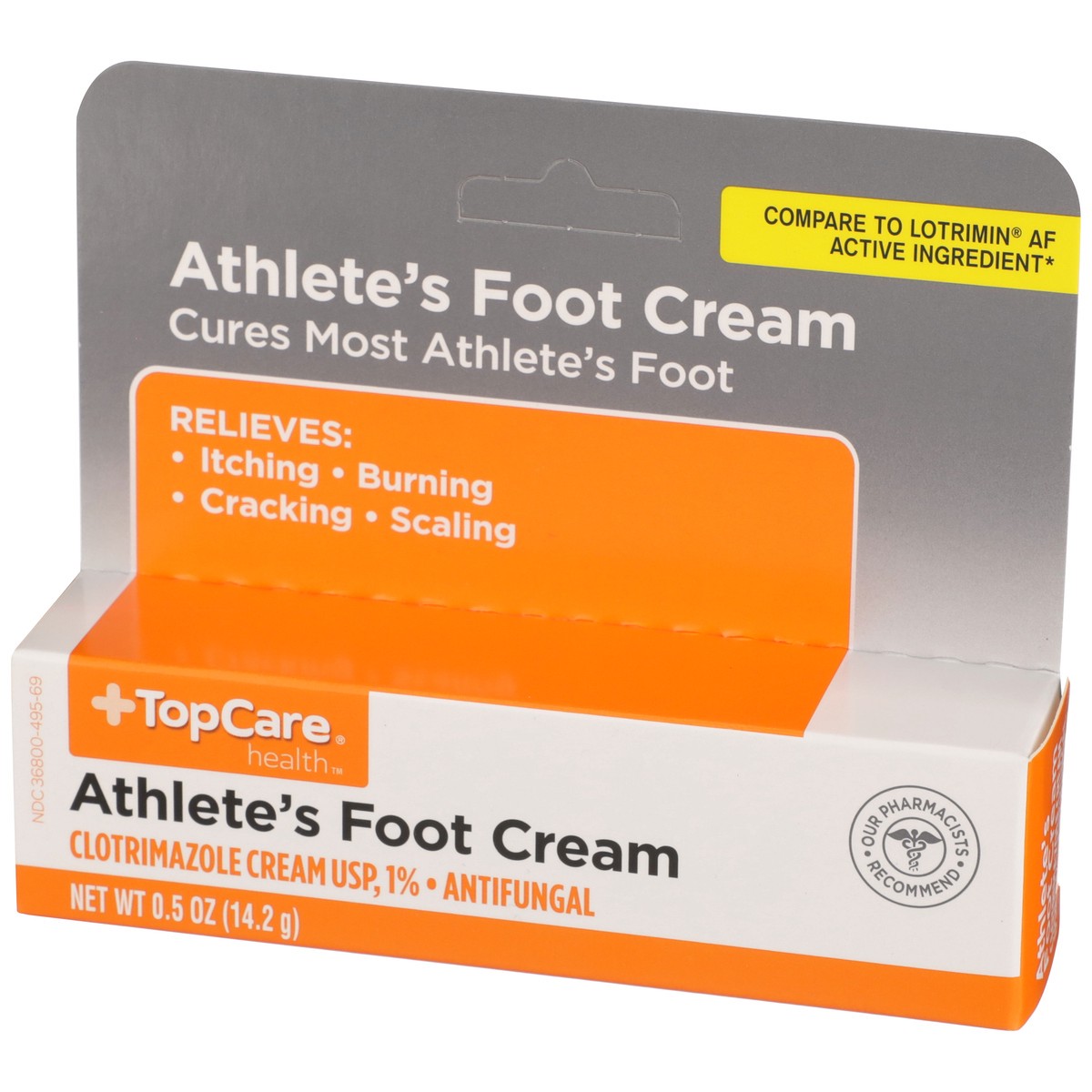 slide 10 of 11, TopCare Athlete'S Foot Clotrimazole Usp 1% - Antifungal Cream, 0.5 oz