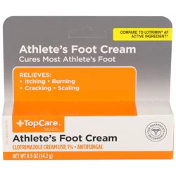 TopCare Athlete'S Foot Clotrimazole Usp 1% - Antifungal Cream