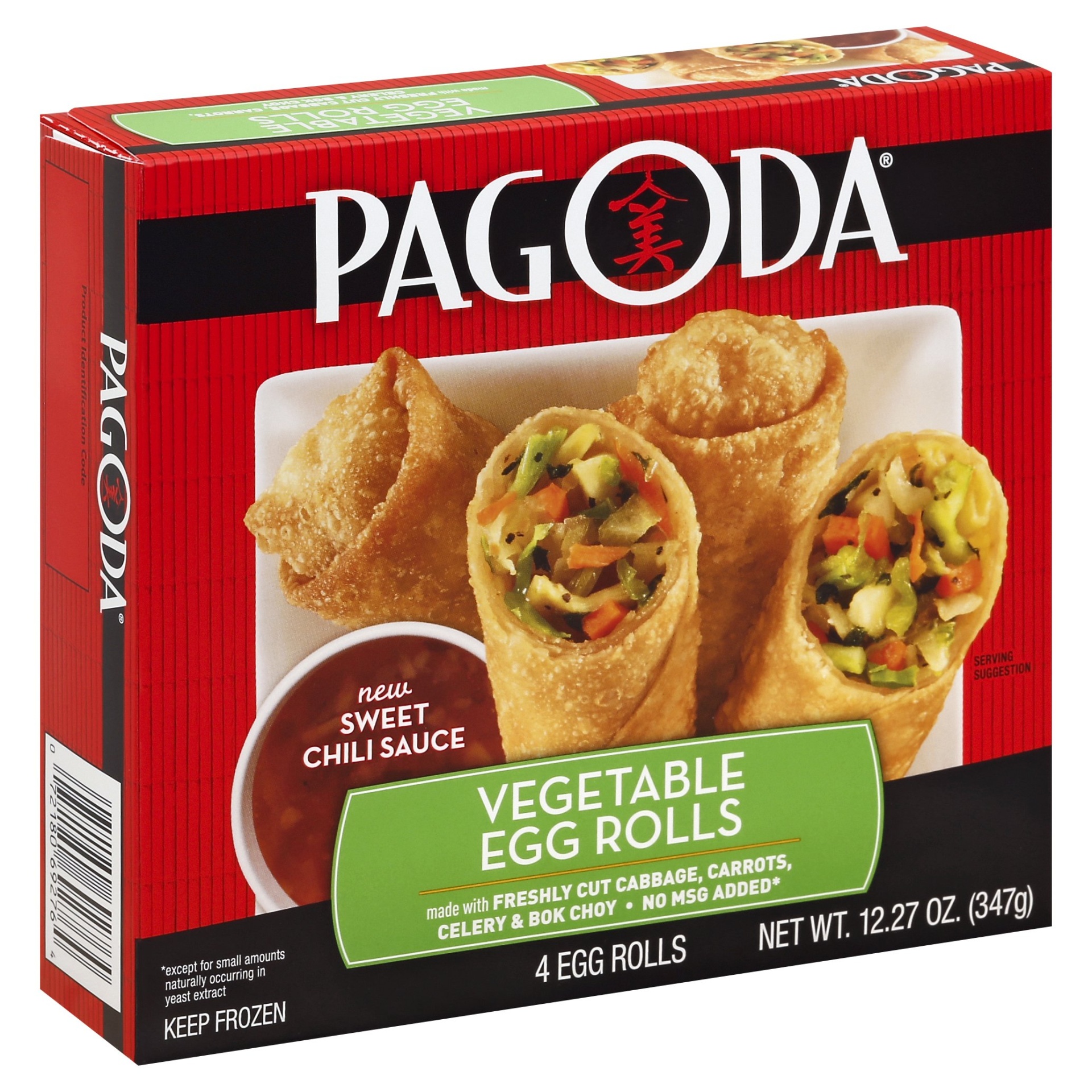 slide 1 of 1, Pagoda Express Vegetable Egg Rolls, 4 ct; 3.07 oz