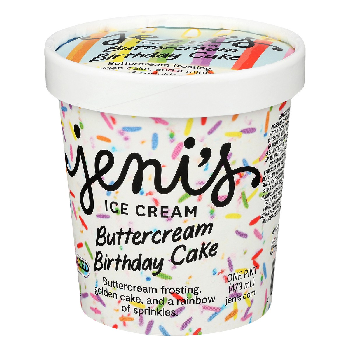 slide 7 of 9, Jeni's Birthday Cake Buttercream Ice Cream 1 pt, 1 pint