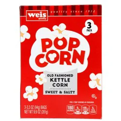 Weis Quality Kettle Corn Microwave Popcorn