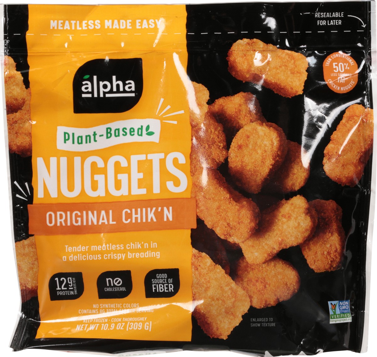 slide 9 of 11, Alpha Original Chik'n Nuggets 10.9 oz, 10.9 oz